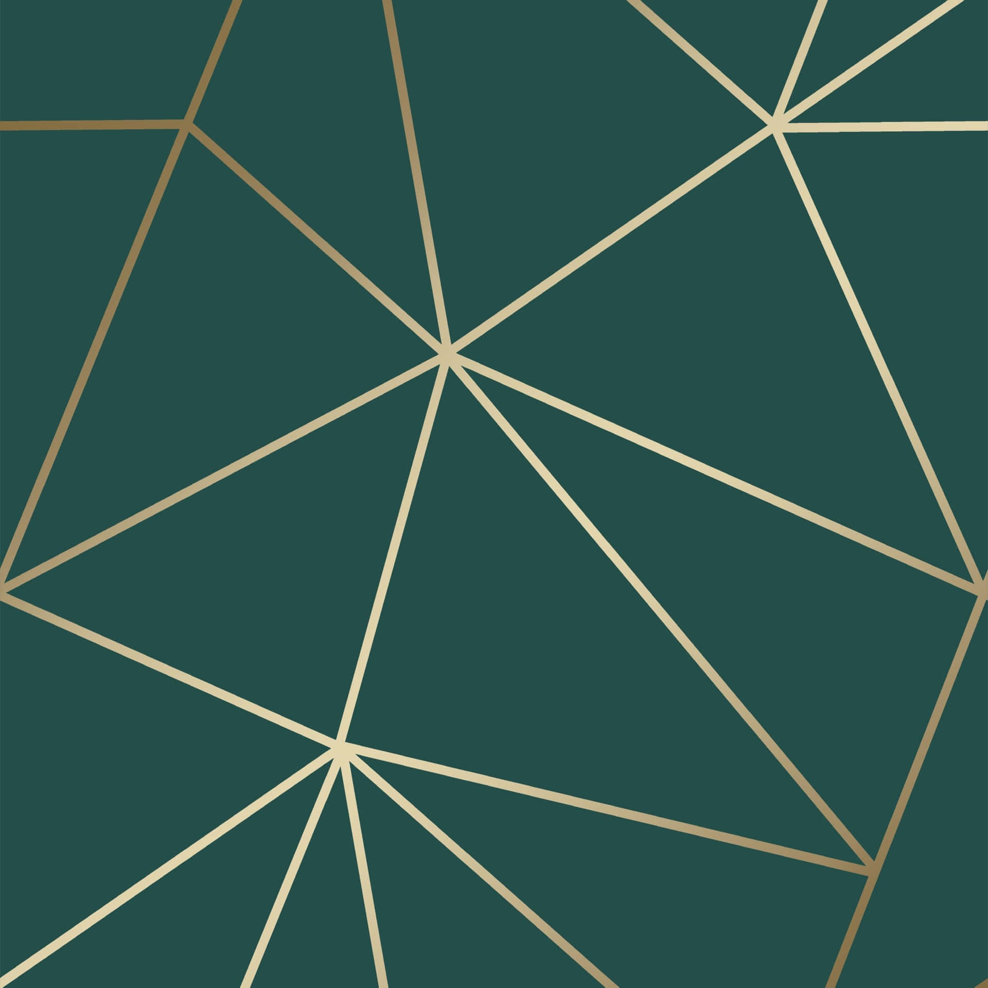 Modern Green Geometric Pattern Wallpaper