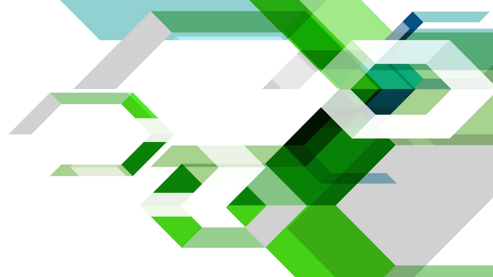 Fondogeométrico Abstracto Verde Fondo de pantalla