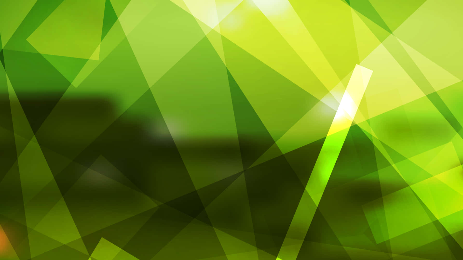 Abstract Green Geometric Pattern Wallpaper