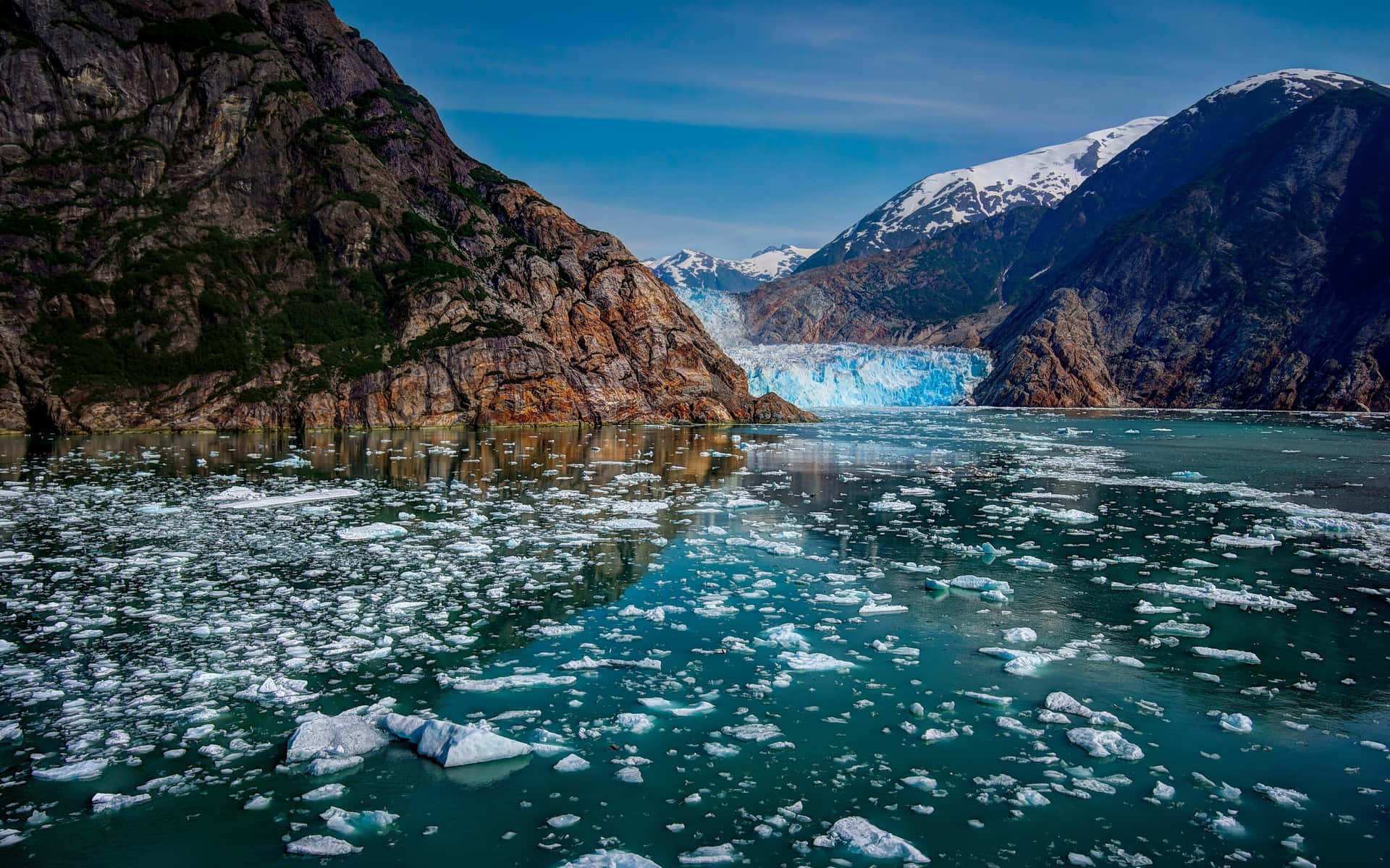 Glaciarverde Del Parque Nacional De La Bahía De Los Glaciares. Fondo de pantalla