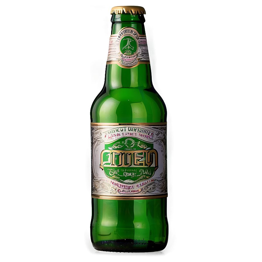 Green Glass Beer Bottle Png 35 PNG