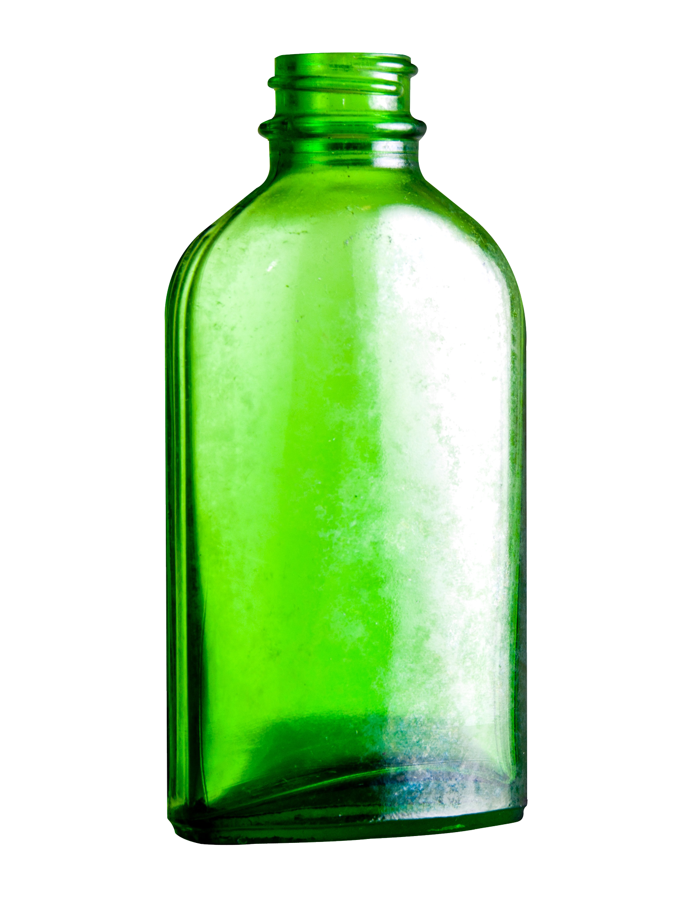 Green Glass Bottle Transparent Background PNG