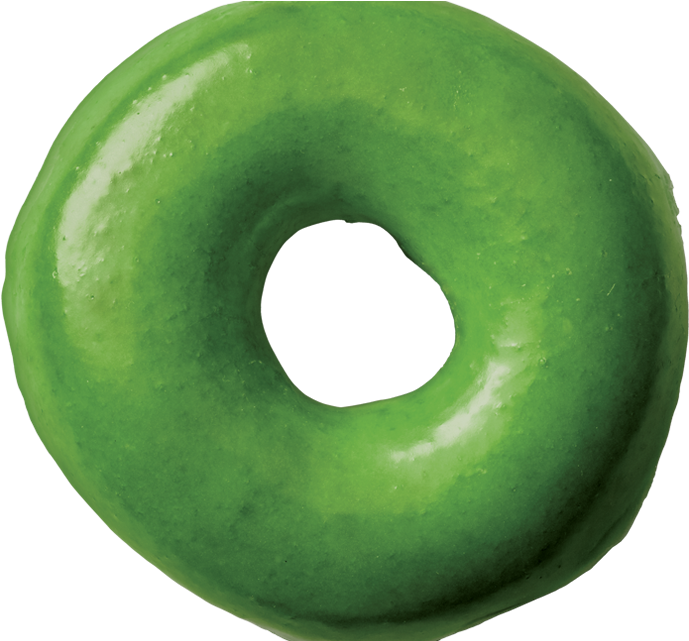 Green Glazed Doughnut.png PNG