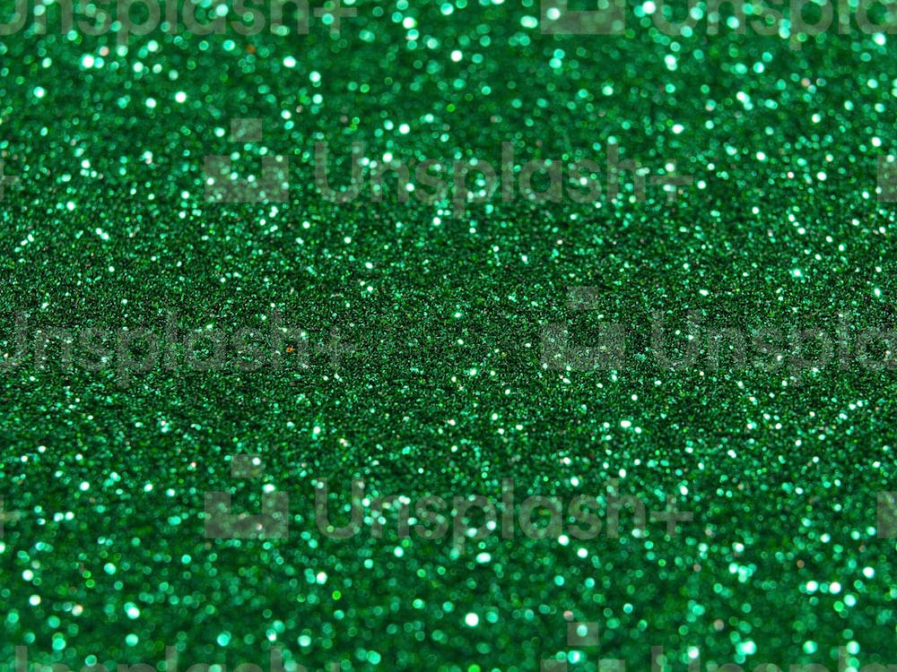 Green Glitter 1000 X 750 Wallpaper