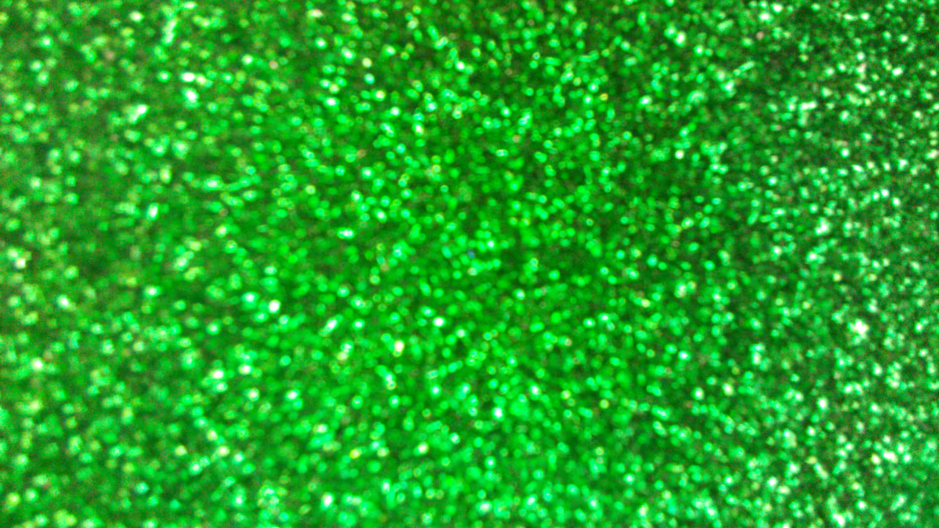 Bokeh Effects Green Glitter Background