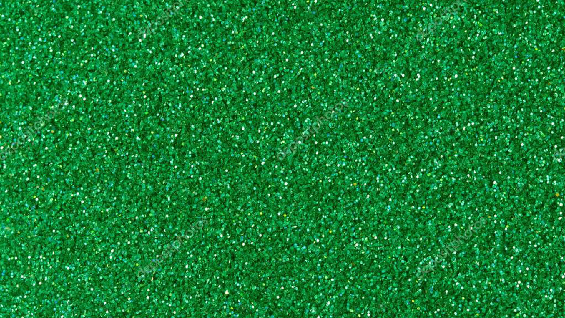 Abstract Art Green Glitter Background
