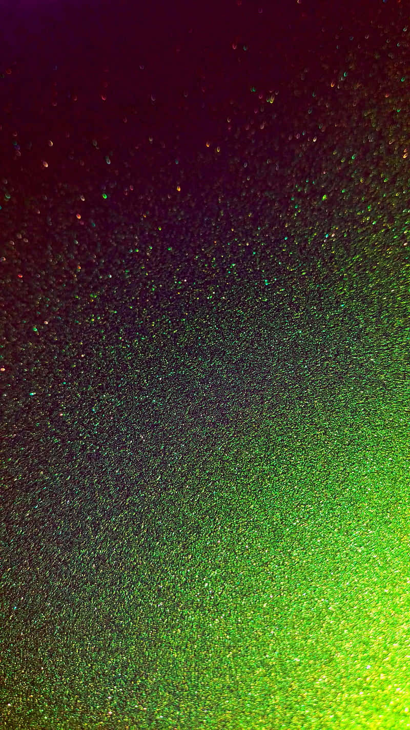 Dark Gradient Green Glitter Background