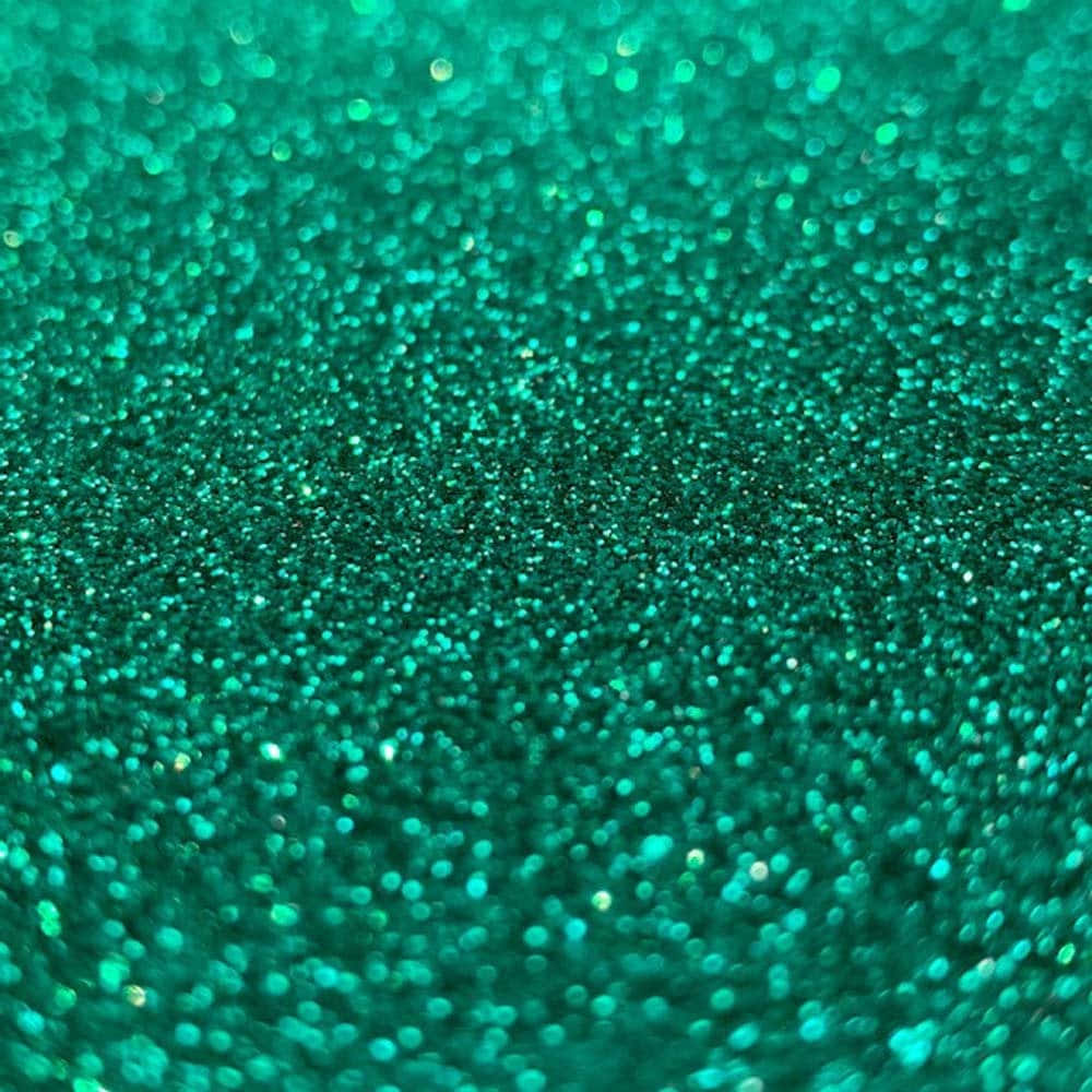 Glittrandeturkosgrön Glitterbakgrund.