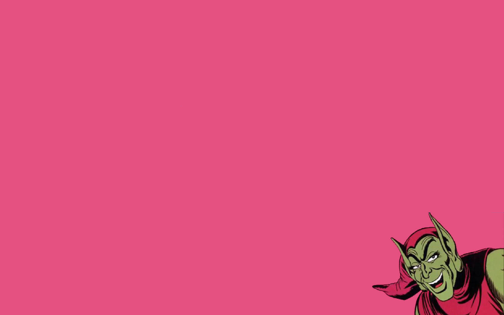 Grøn Goblin Pink Hat Wallpaper