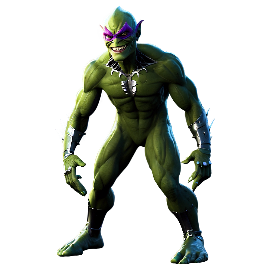 Green Goblin Pose Png 06112024 PNG