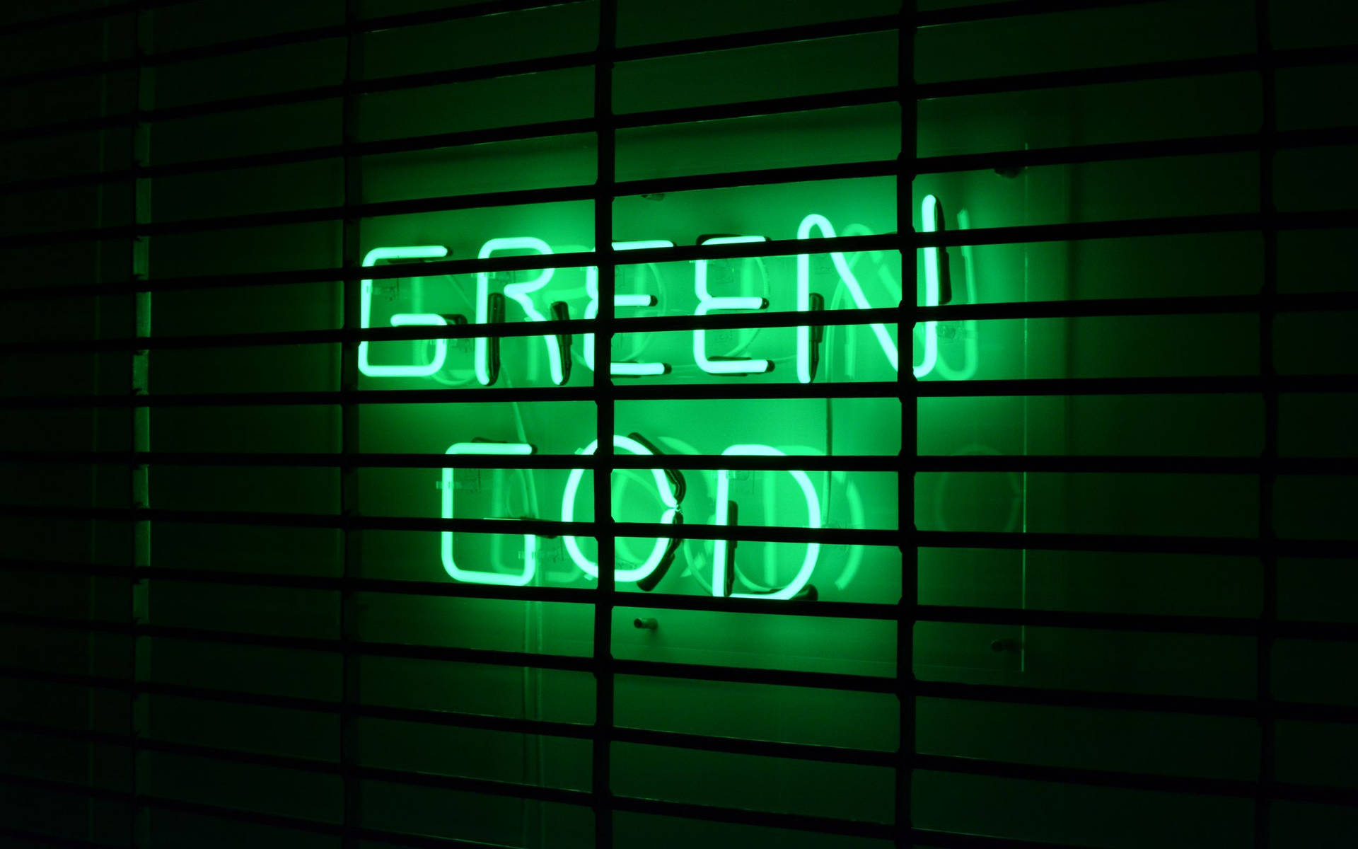 Grünergott Neon Grün Ästhetik Wallpaper