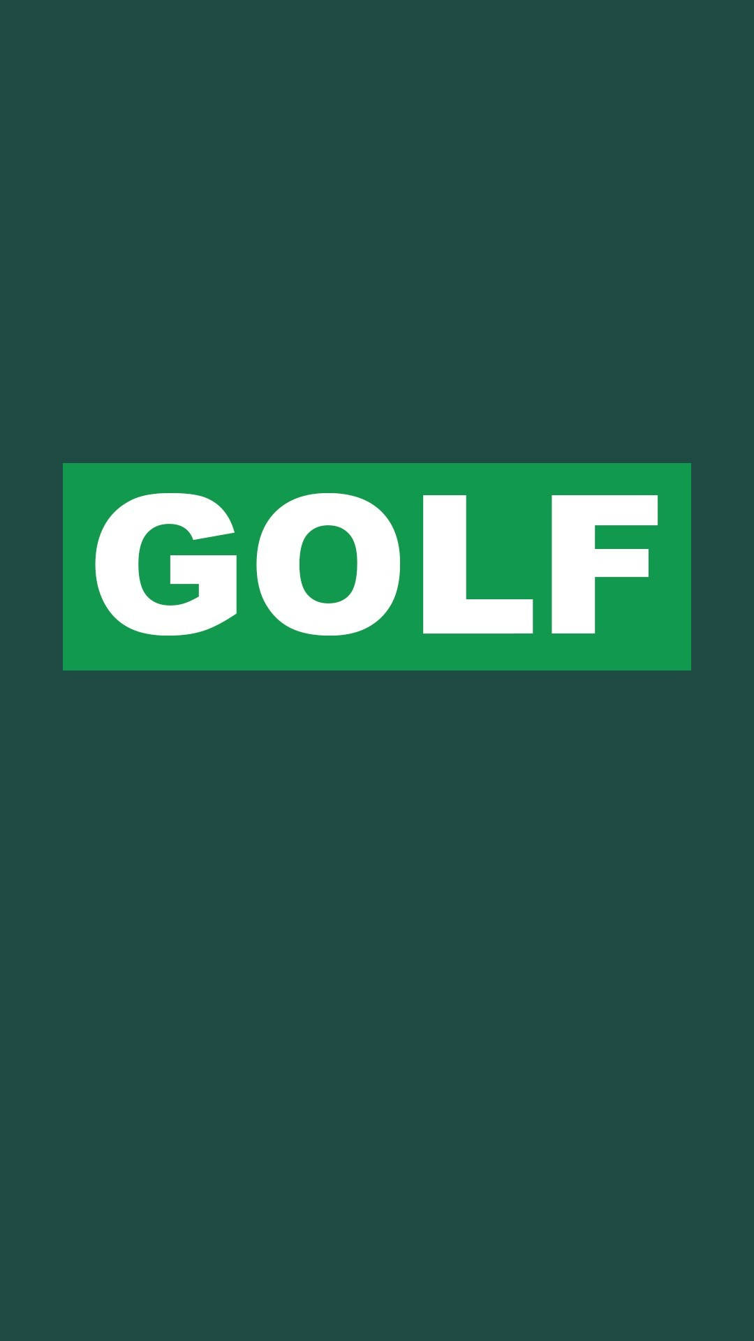 Green Golf Text Iphone Wallpaper