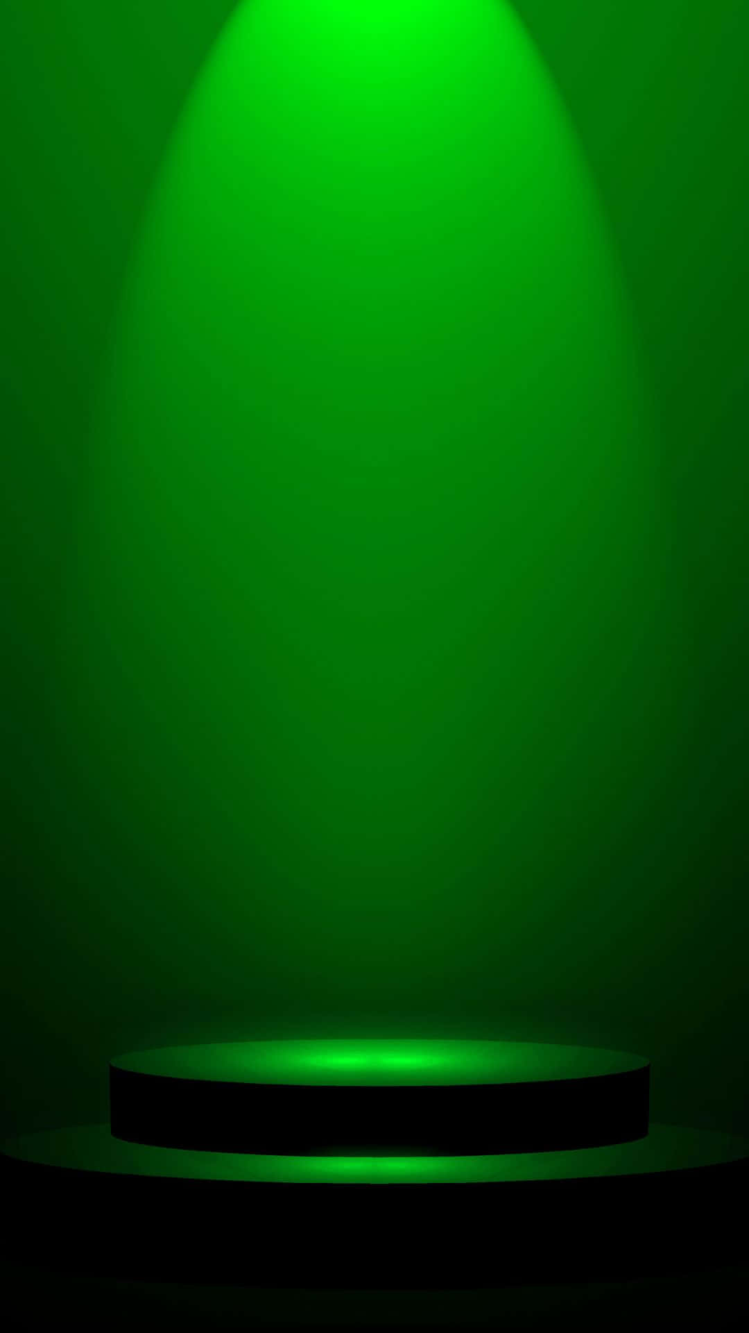 Stage With Green Light Vector