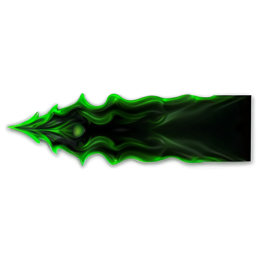 Green Gradient Flame Effect Png 39 PNG