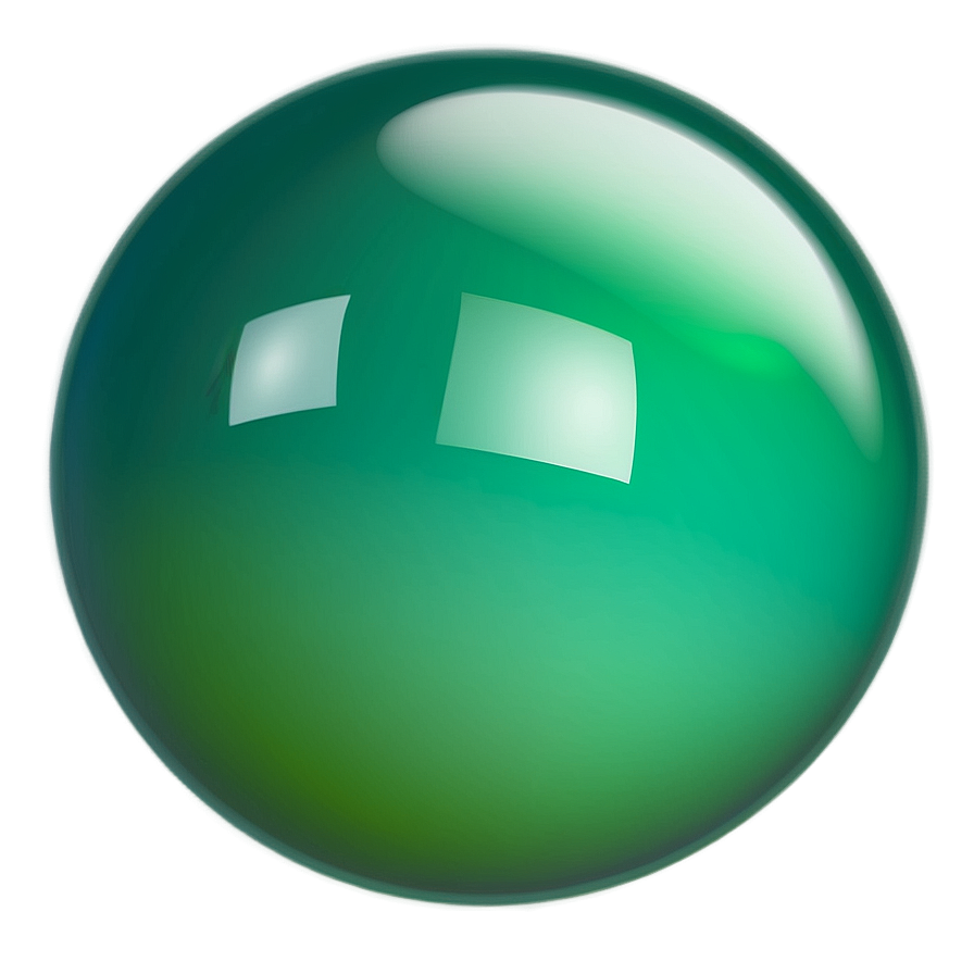 Green Gradient Sphere Png 78 PNG