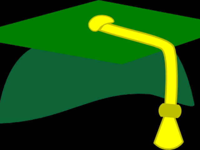 Green Graduation Cap Clipart PNG