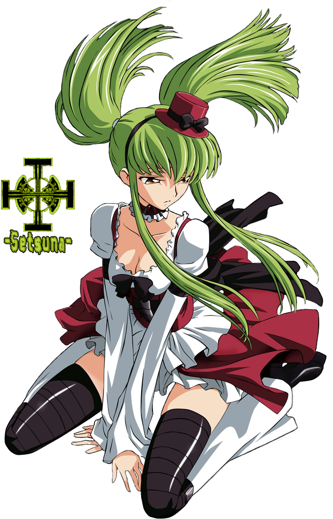 Green Haired Anime Character Setsuna PNG
