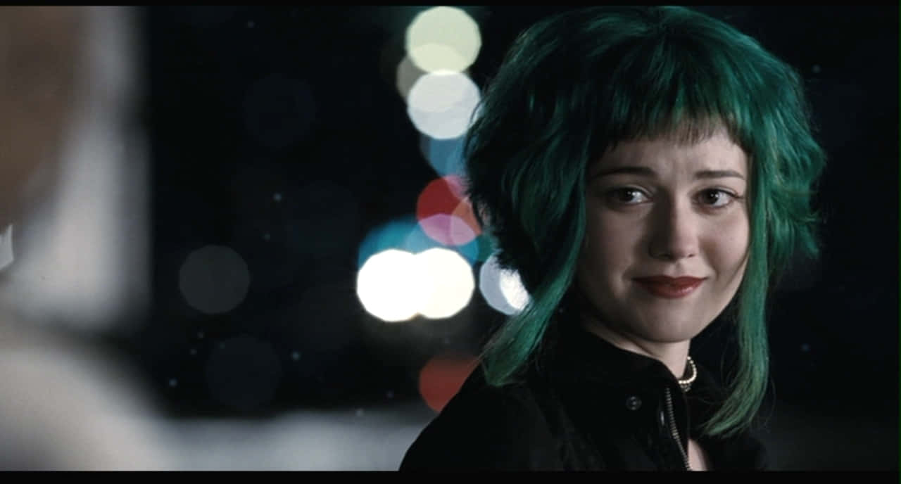 Green Haired Girl Night Scene