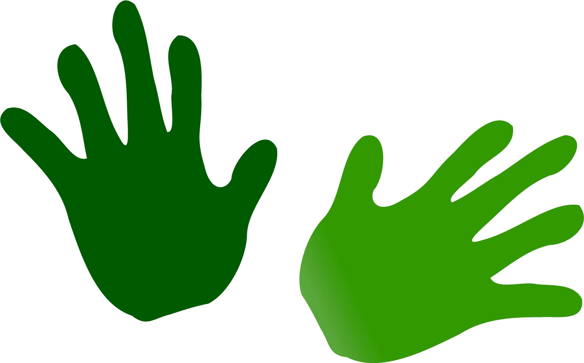 Green Hand Clipart PNG