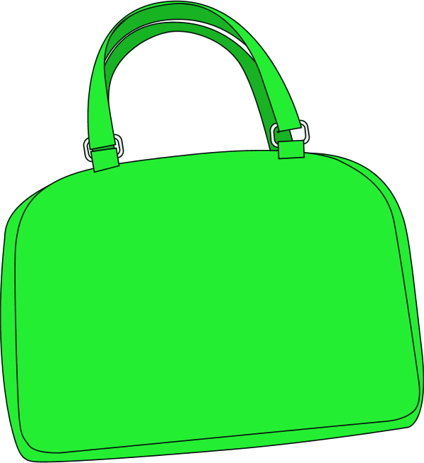 Green Handbag Illustration PNG