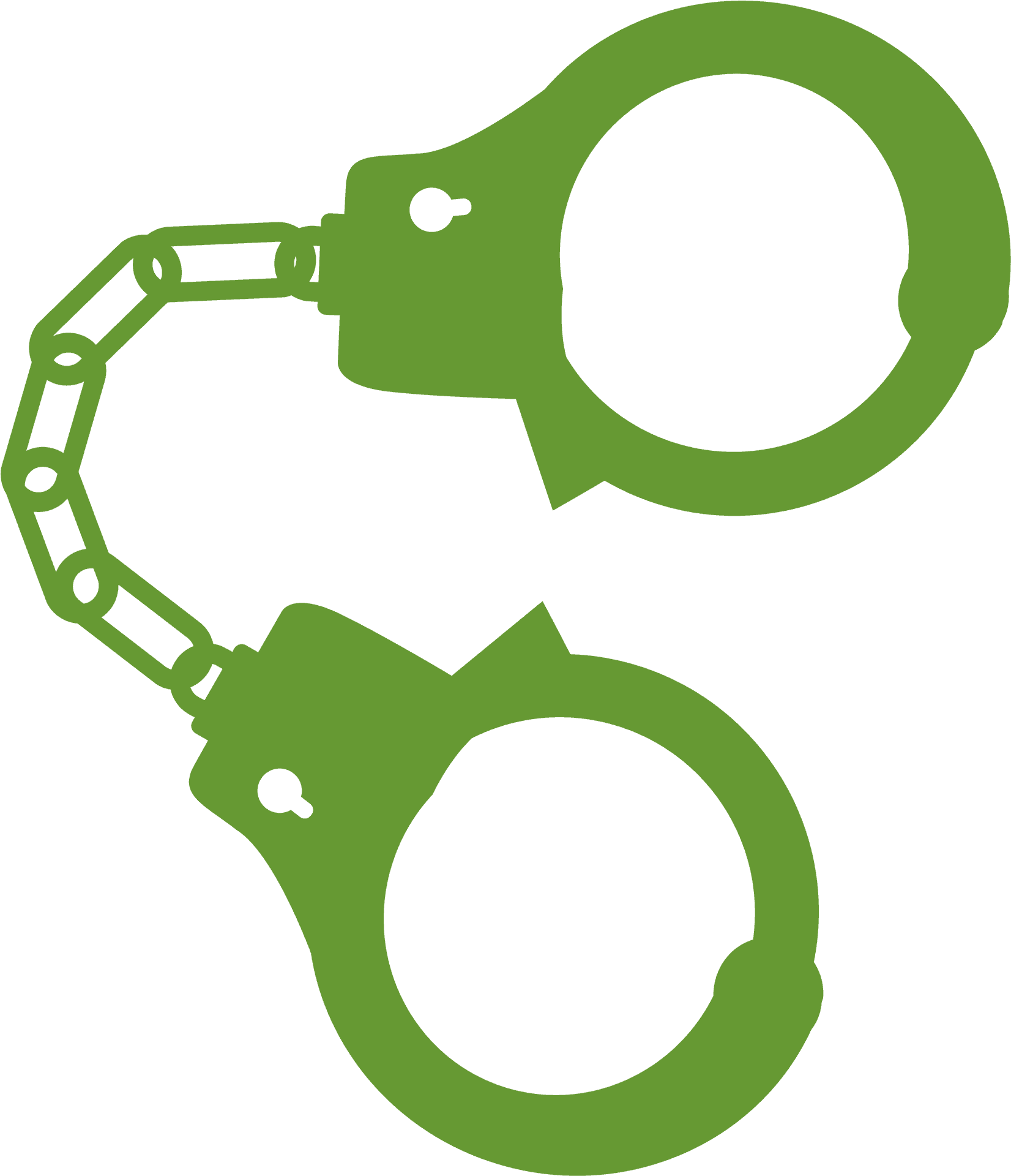 Green Handcuffs Icon PNG