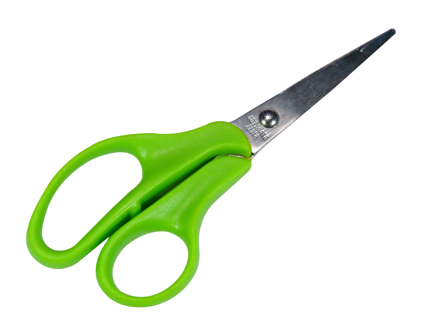 Green Handled Scissors PNG