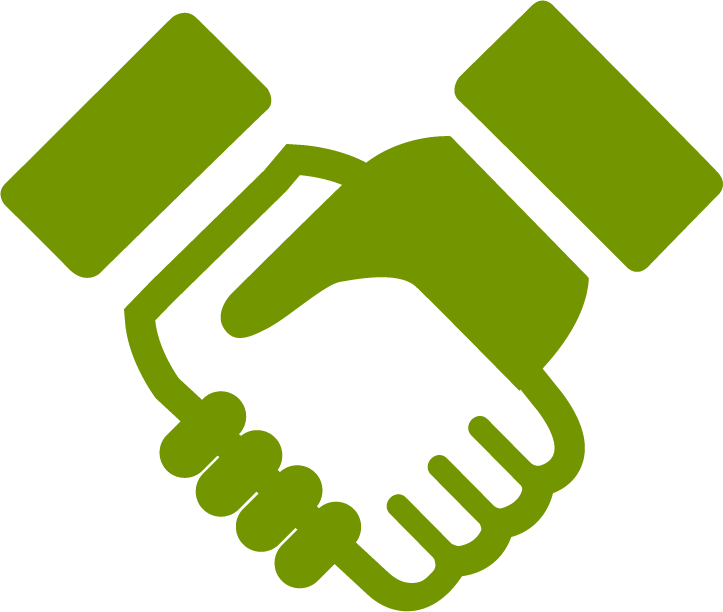 Green Handshake Icon PNG