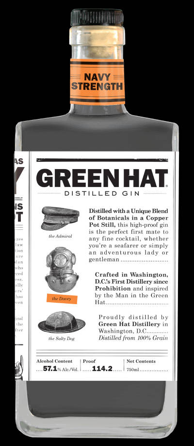 Green Hat Navy Strength Distilled Gin Picture