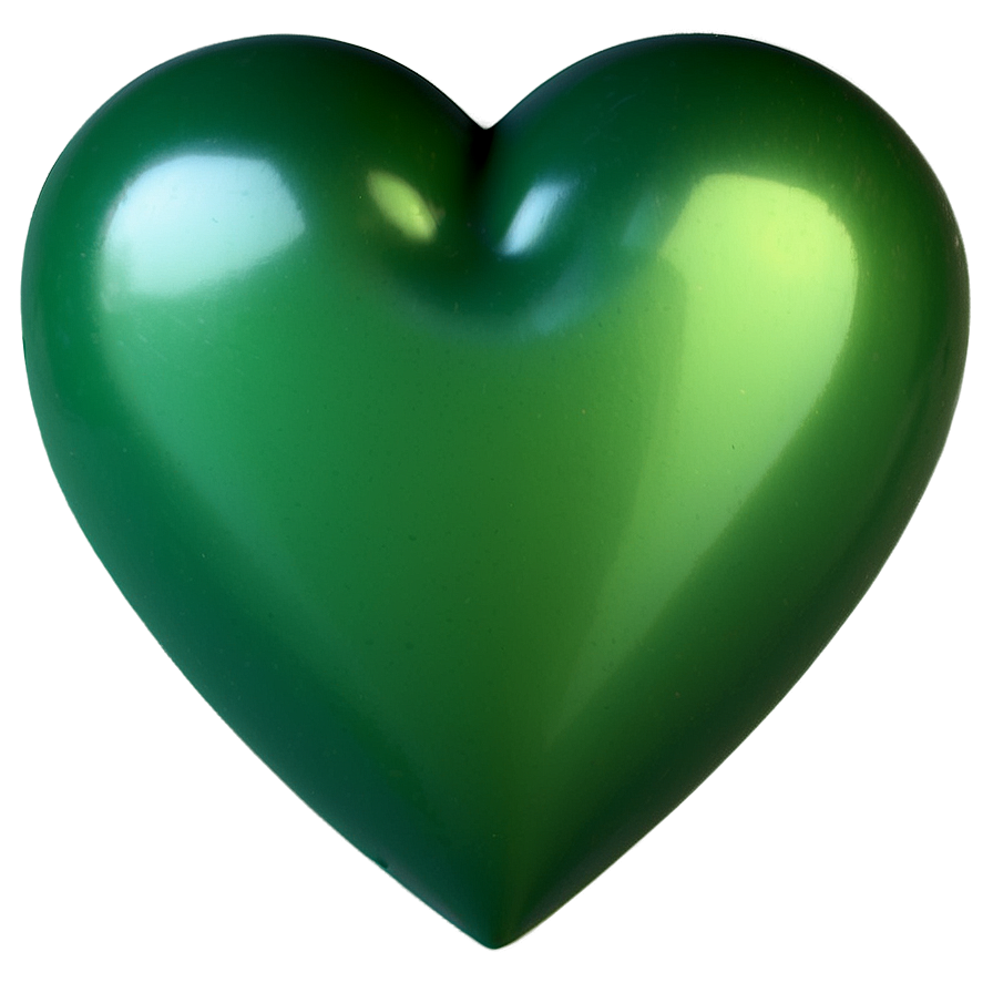 Green Heart Emoji Png Clipart 05042024 PNG