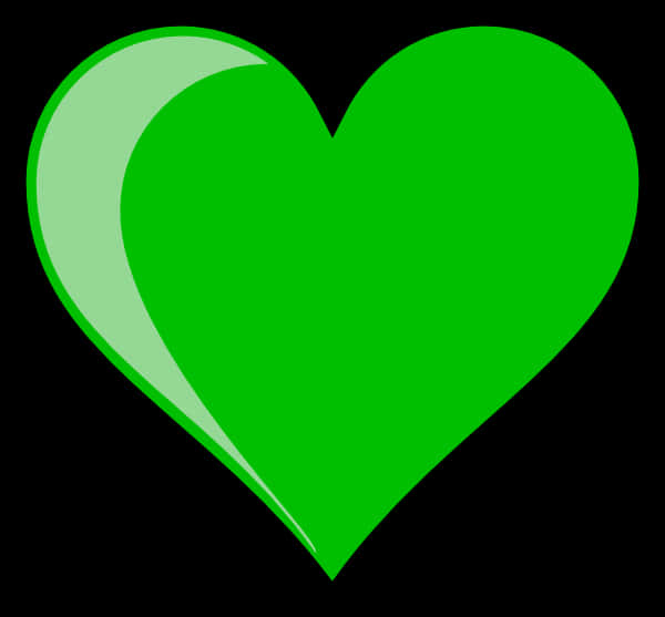 Green Heart Graphic PNG