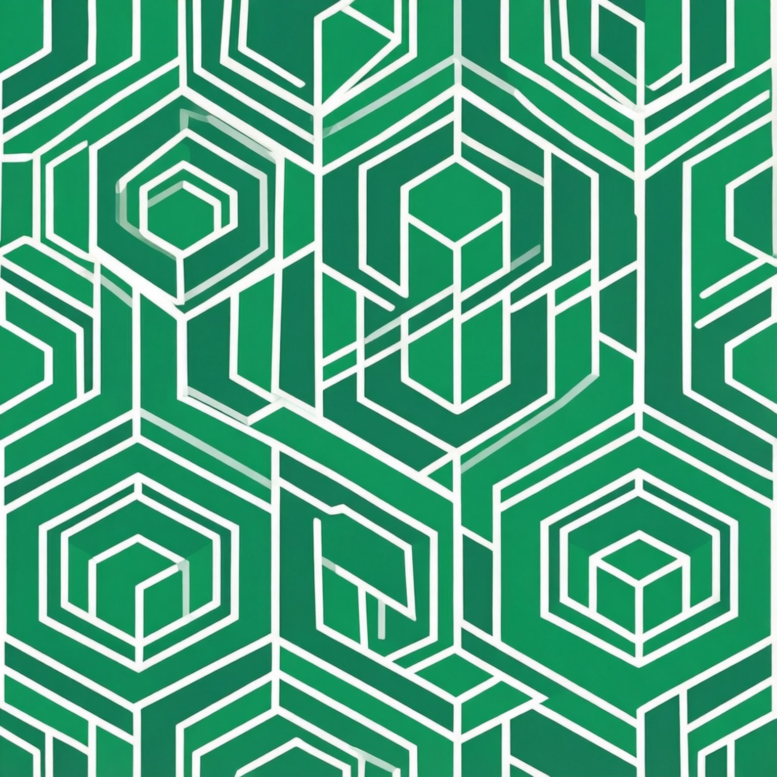 Grønt sekskantmønster Wallpapers