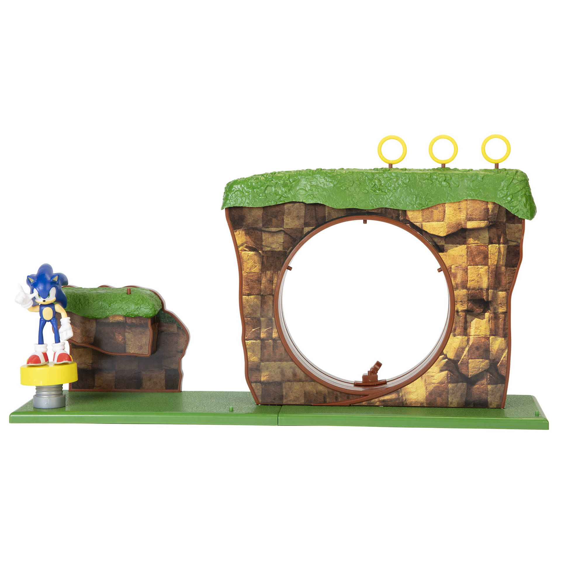 Green Hill Zone With Sonic Standing Wallpaper