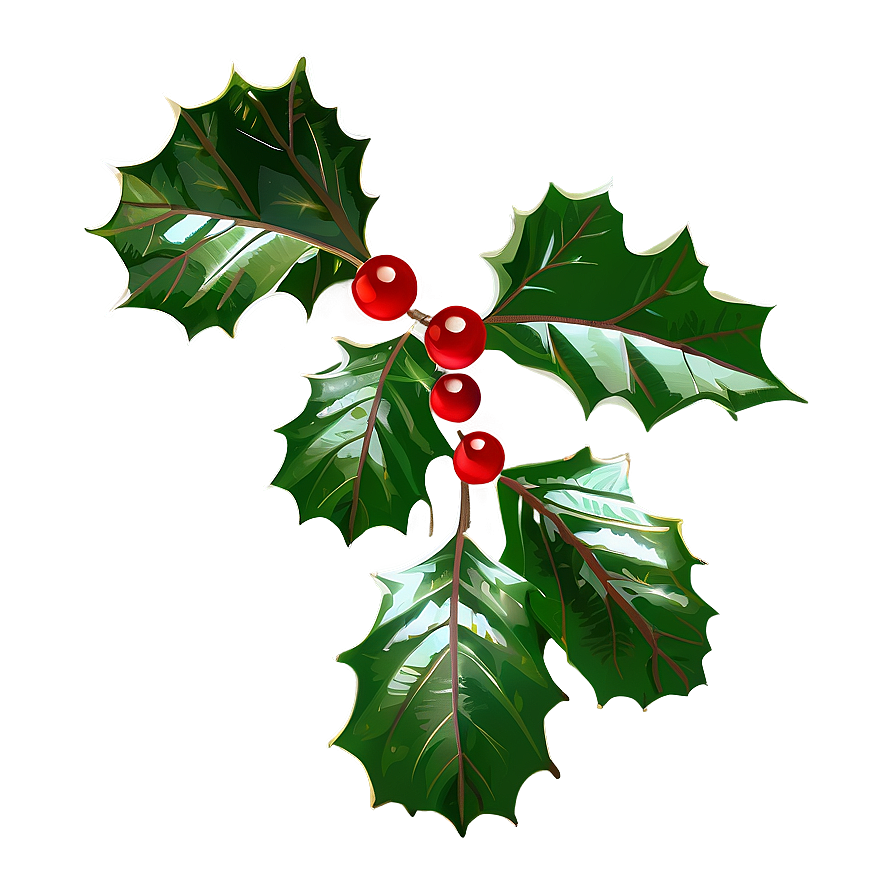 Green Holly Leaves Png Ijy PNG