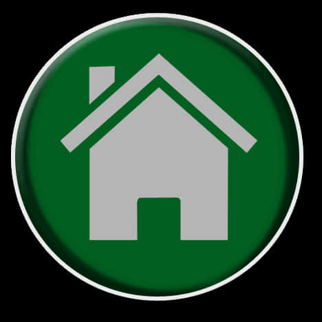 Green Home Icon PNG