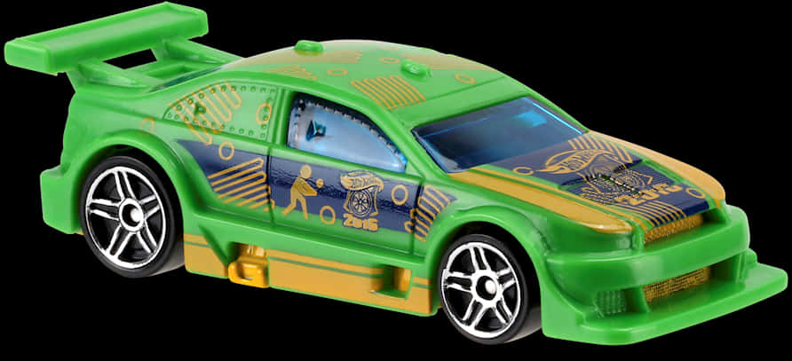 Green Hot Wheels Sports Car PNG