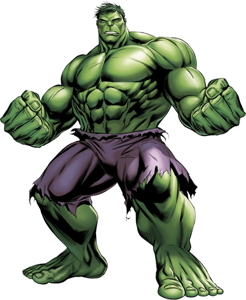 Green Hulk Figure Illustration.png PNG