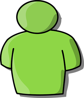 Green Iconic Person Graphic PNG
