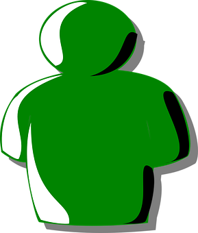 Green Iconic Profile Silhouette PNG