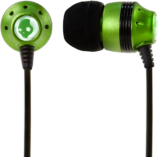 Green In Ear Earbuds PNG
