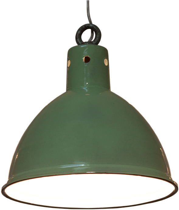 Green Industrial Pendant Light PNG