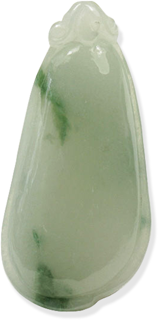 Green Jade Carving Pendant PNG