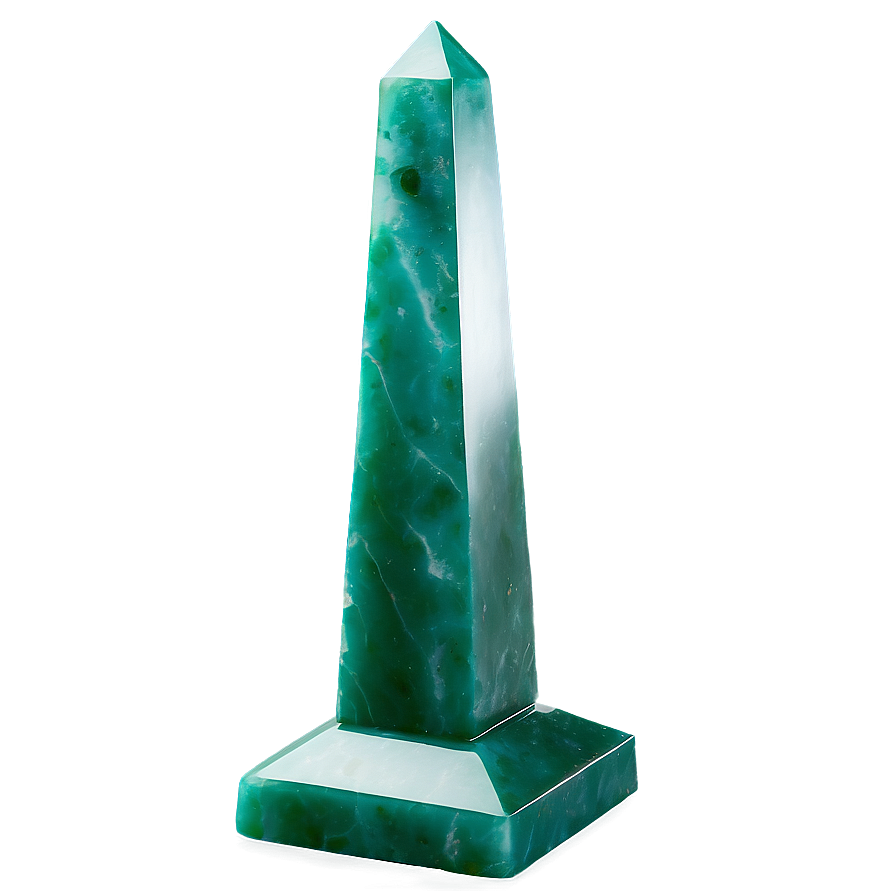 Green Jade Obelisk Png 06112024 PNG