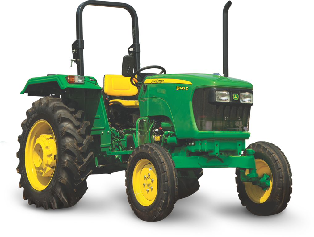 Green John Deere5042 D Tractor PNG