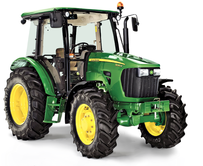 Green John Deere5050 E Tractor PNG
