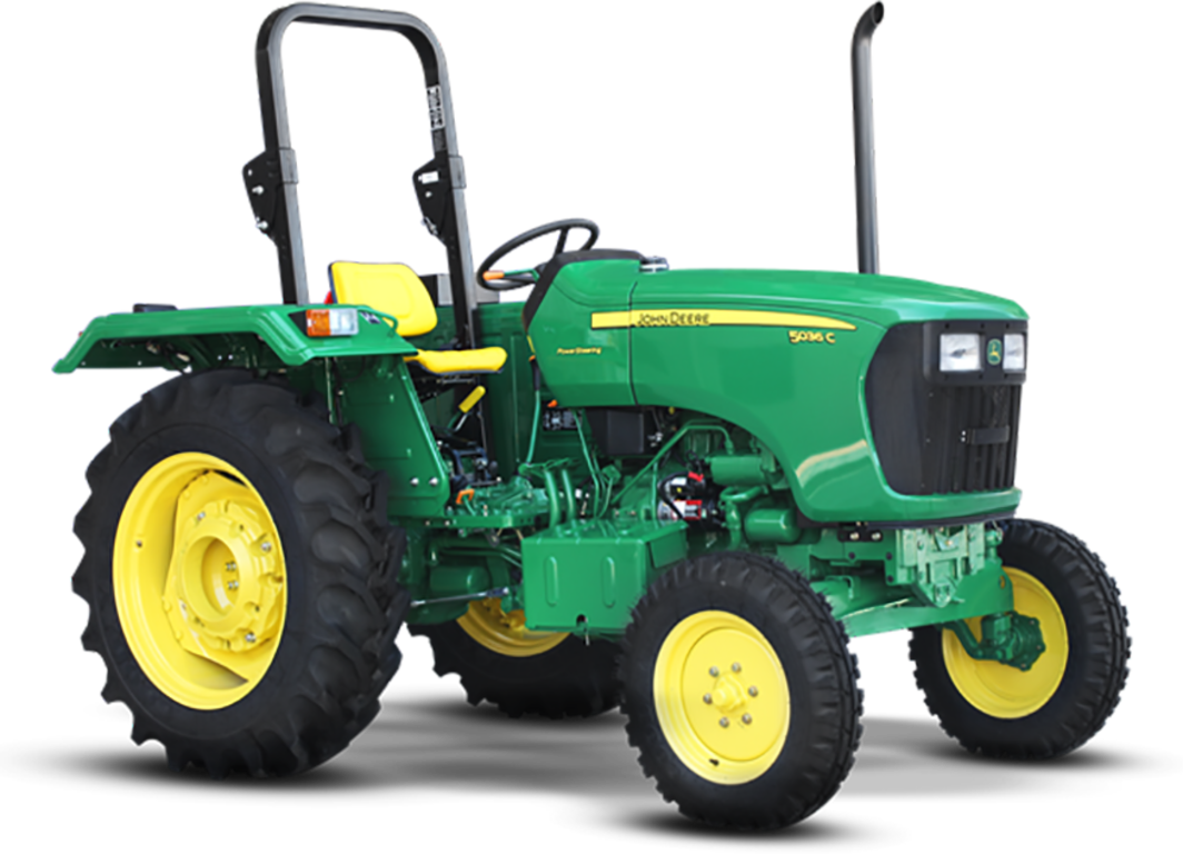 Green John Deere5075 E Tractor PNG