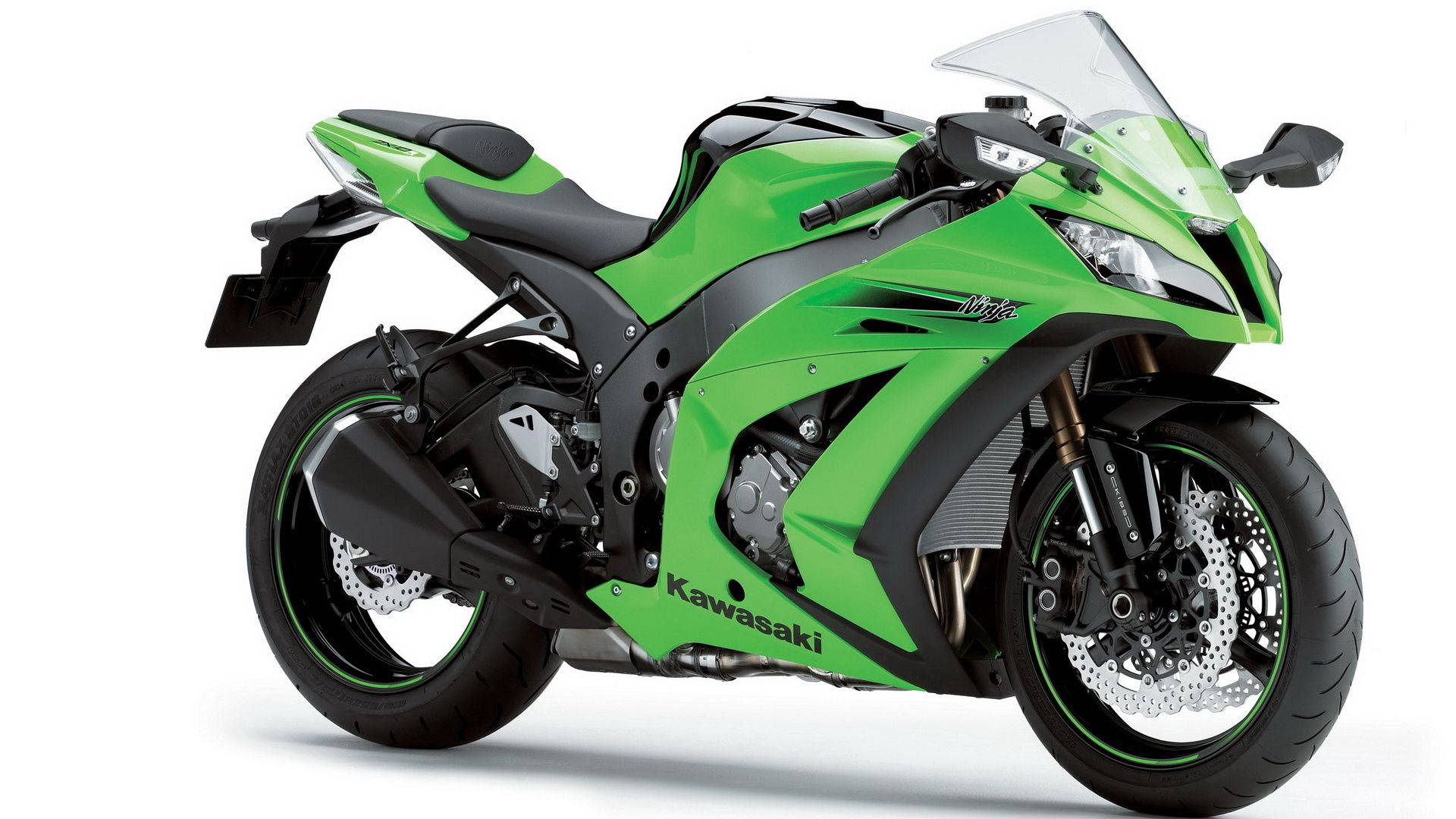 Green Kawasaki Ninja 250r Superbike Picture