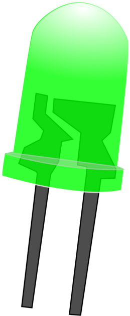 Green L E D Component PNG