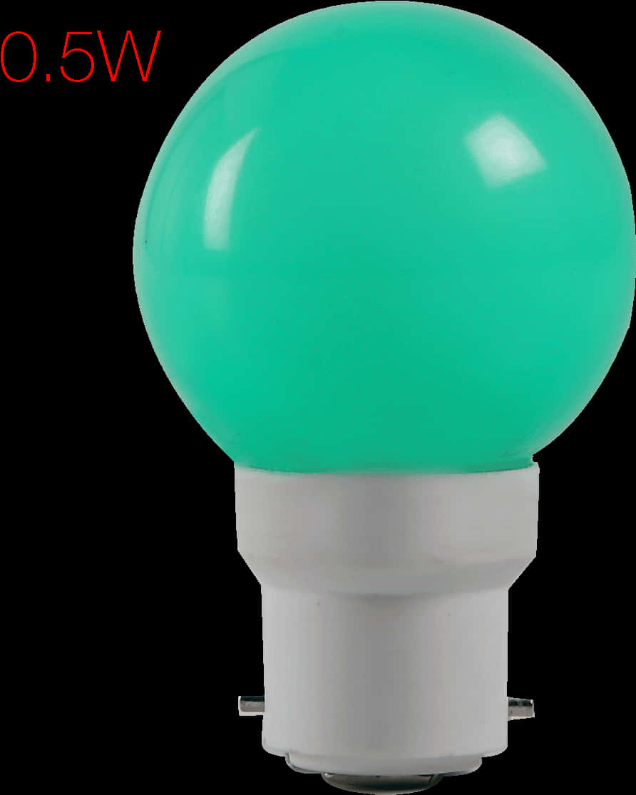 Green L E D Light Bulb05 W PNG