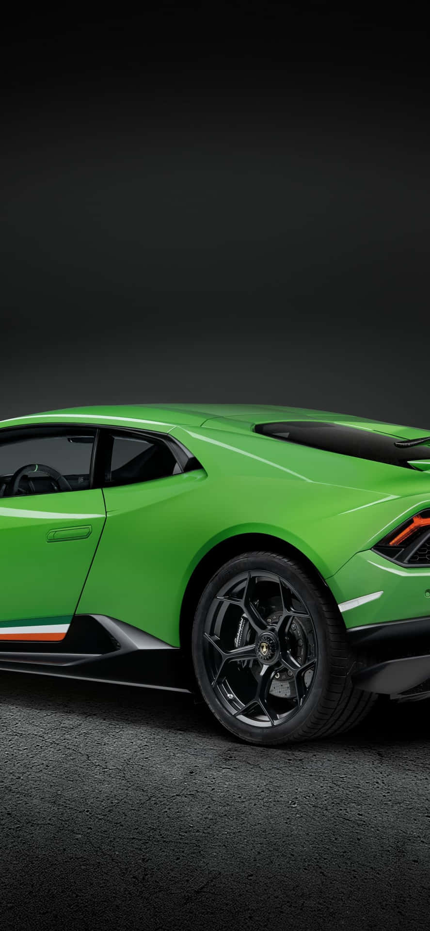“Take a ride in style with the green Lamborghini iPhone” Wallpaper