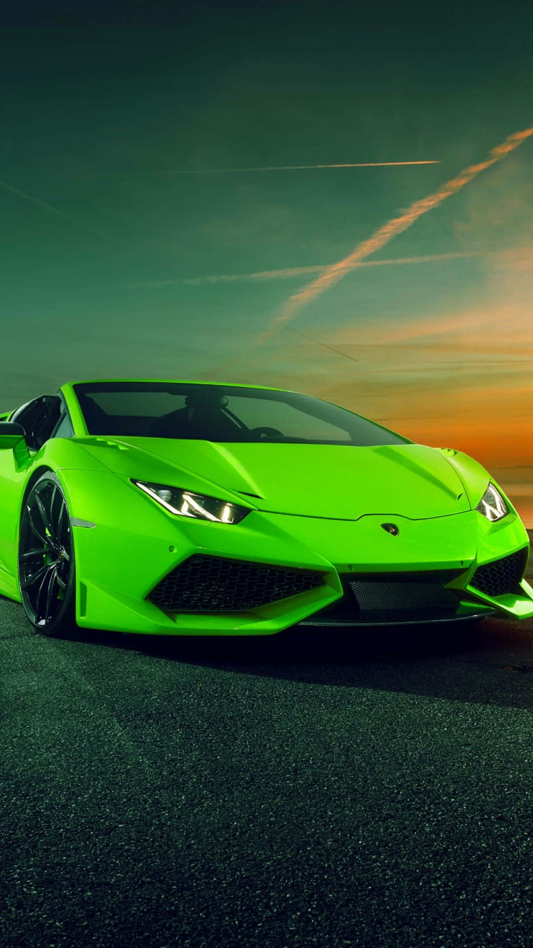 Green Lamborghini Iphone Wallpaper